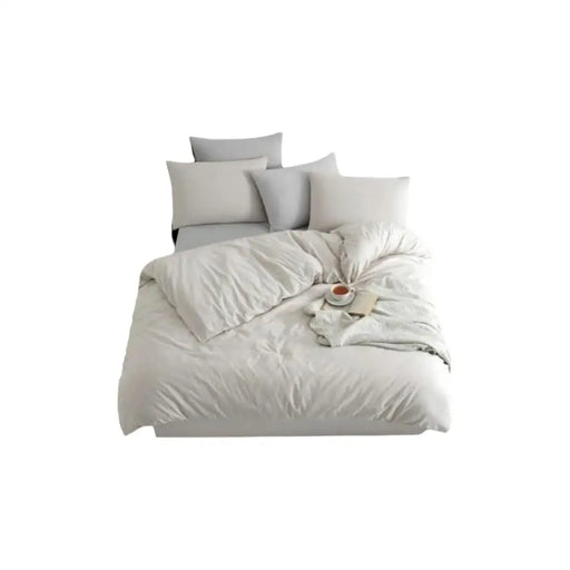 Комплект покривка за завивка Бежов 200 легло 3 Части