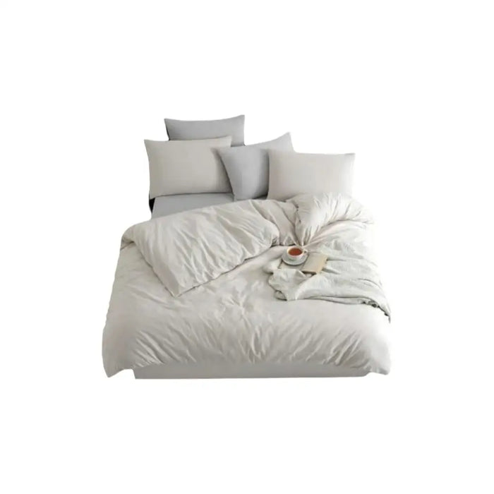 Комплект покривка за завивка Бежов 200 легло 3 Части