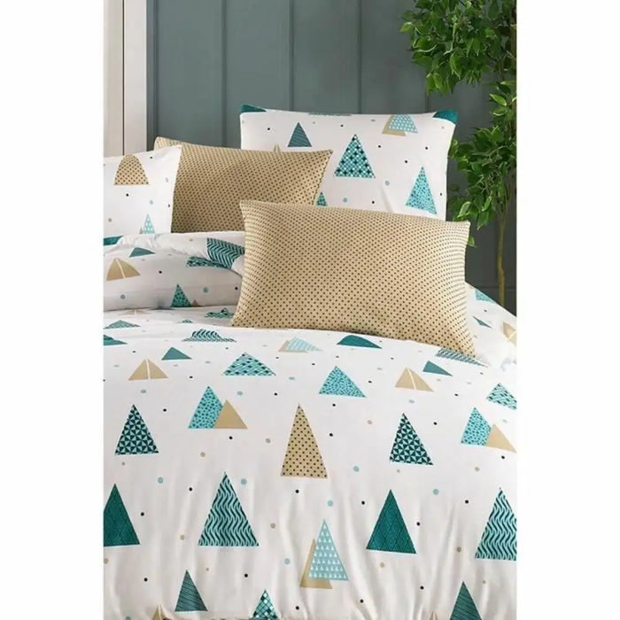 Комплект покривка за завивка Бял 200 легло 3 Части