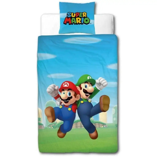 Комплект покривка за завивка Mario Bros Многоцветен 140