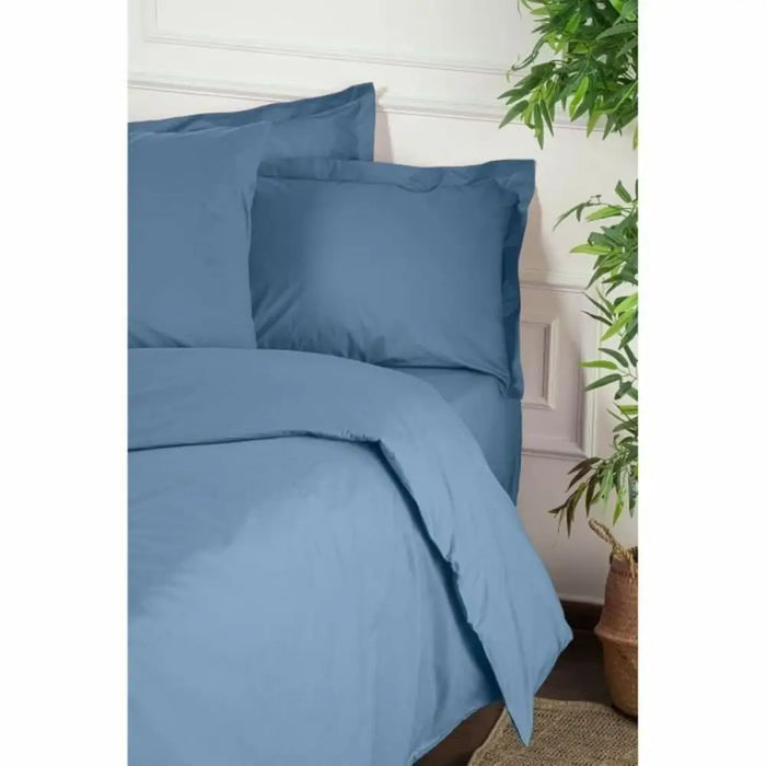 Комплект покривка за завивка Син 200 легло 3 Части