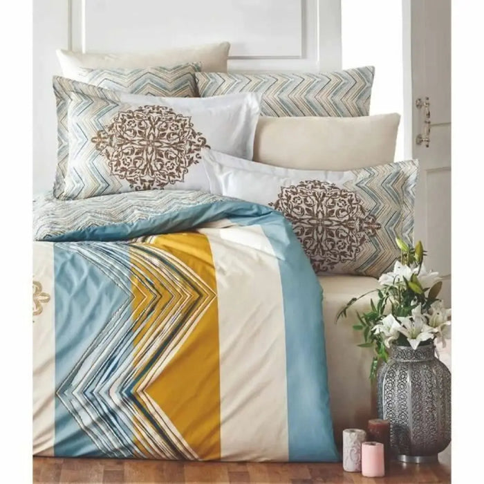 Комплект покривка за завивка Бял 200 легло 3 Части