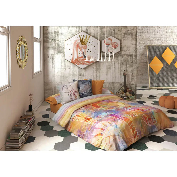 Комплект покривка за завивка Lois CORSO P. Оранжев 90 легло