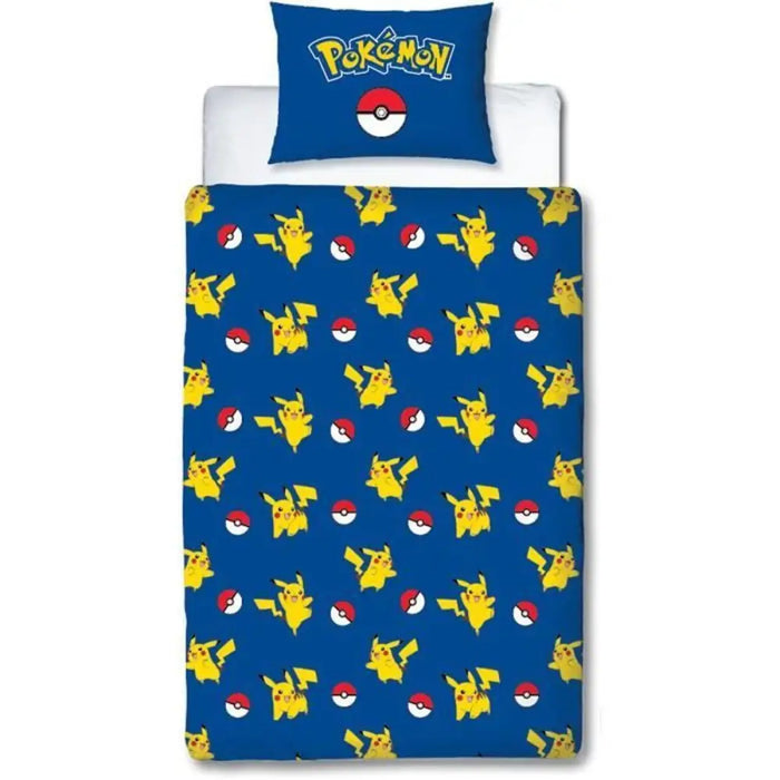 Комплект покривка за завивка Pokémon Жълт Бял Червен 140