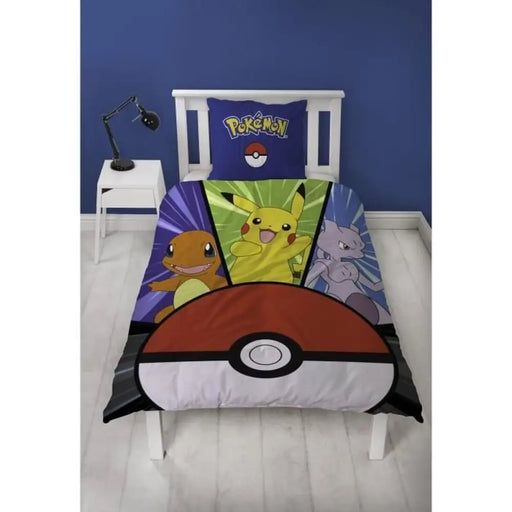 Комплект покривка за завивка Pokémon Жълт Бял Червен 140