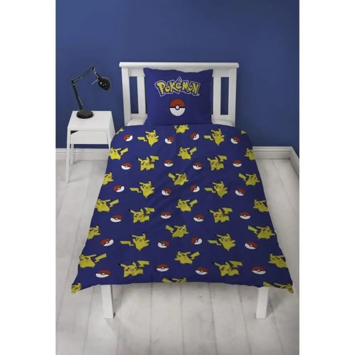 Комплект покривка за завивка Pokémon Жълт Бял Червен 140
