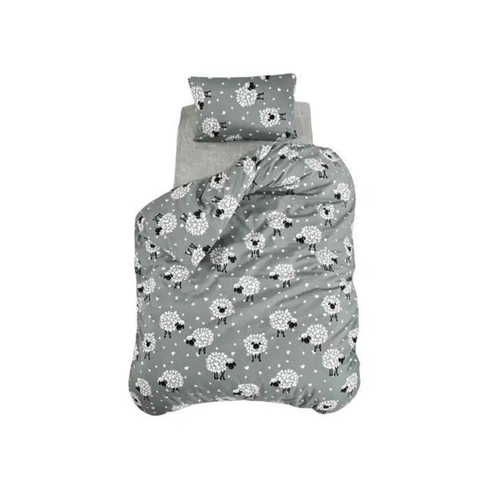 Комплект покривка за завивка Сив 200 легло 3 Части