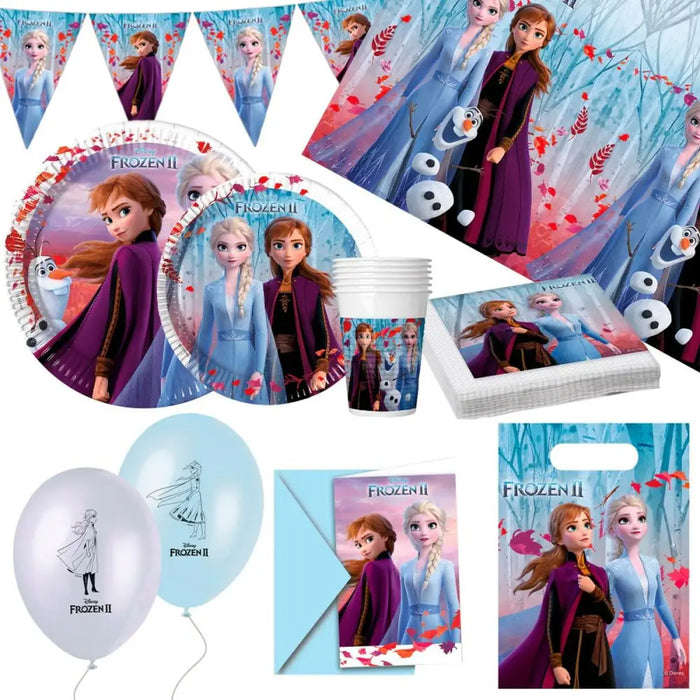 Комплект Празнични Артикули Frozen 66 Части