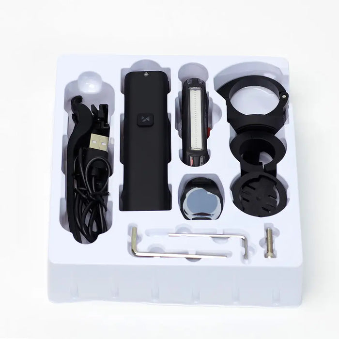 Комплект предни (1000 lm) и задни USB-C велосипедни