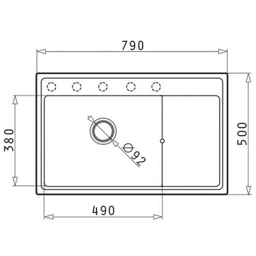 Комплект - PYRAMIS CAMEA (79X50) 1B 1D L мивка + смесител