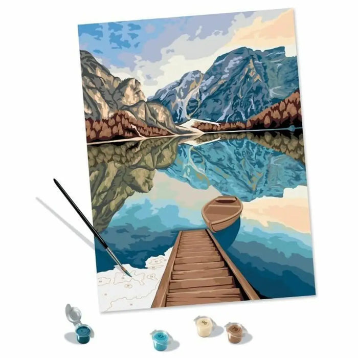 Комплект Рисуване по Числа Ravensburger Lake Views 30 x 40