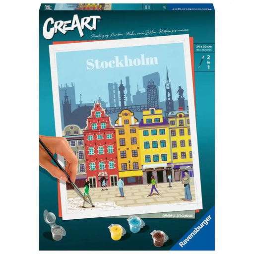 Комплект Рисуване по Числа Ravensburger Stockholm