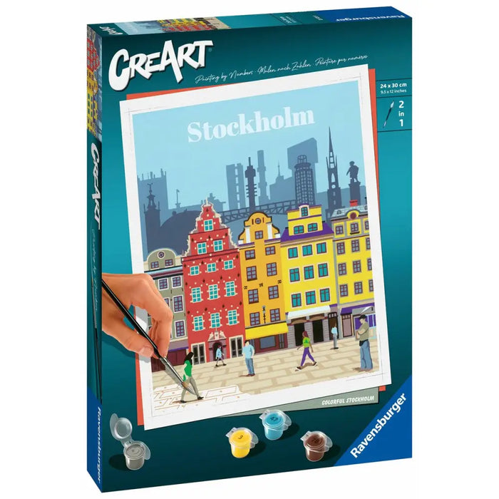 Комплект Рисуване по Числа Ravensburger Stockholm