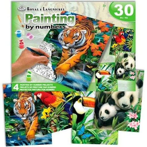 Комплект Рисуване по Числа Royal & Langnickel Jungle 30