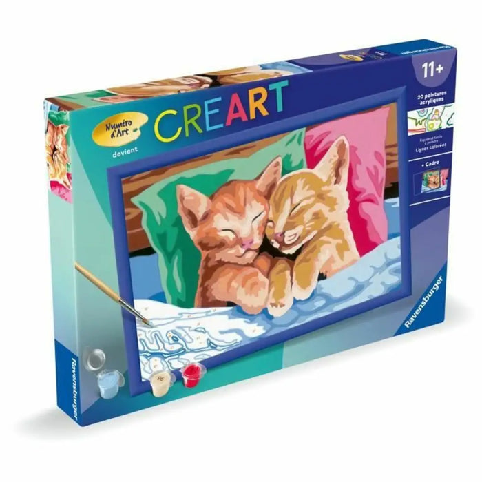 Комплект Рисуване по Числа Ravensburger CReart Cats