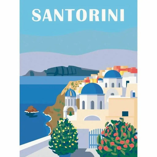 Комплект Рисуване по Числа Ravensburger Santorini 30 x 40 cm