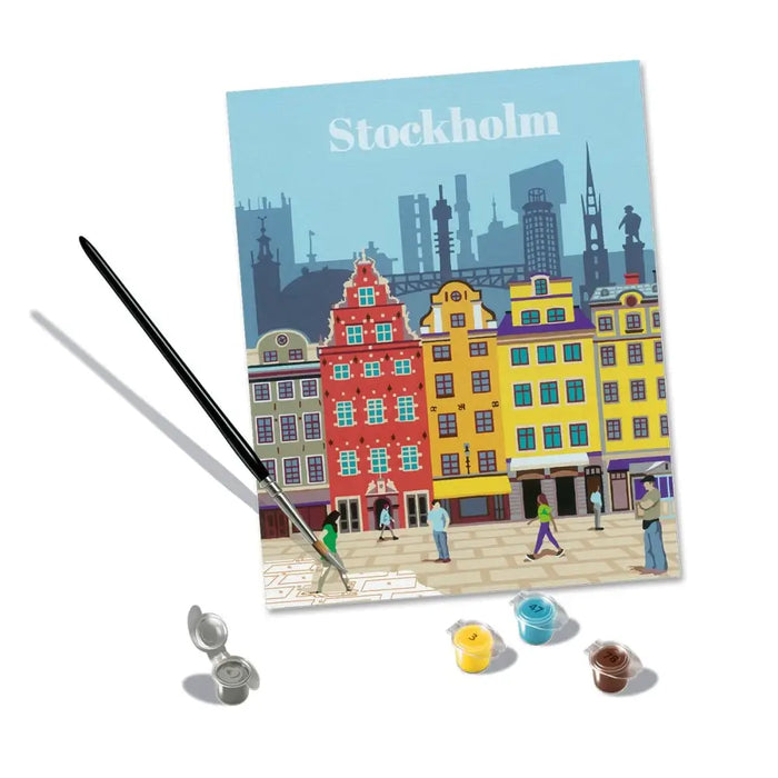Комплект Рисуване по Числа Ravensburger Stockholm
