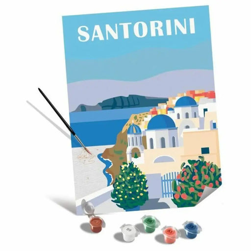 Комплект Рисуване по Числа Ravensburger Santorini 30 x 40 cm