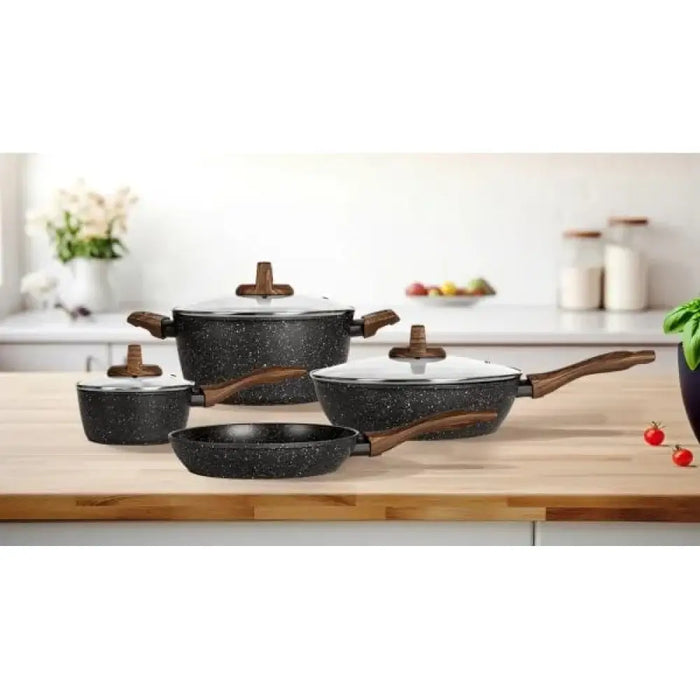 Комплект съдове за готвене Smile MGK-24 от 7 части с дълбок