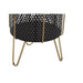 Комплект саксии DKD Home Decor Черен Златен Метал Loft 36 x