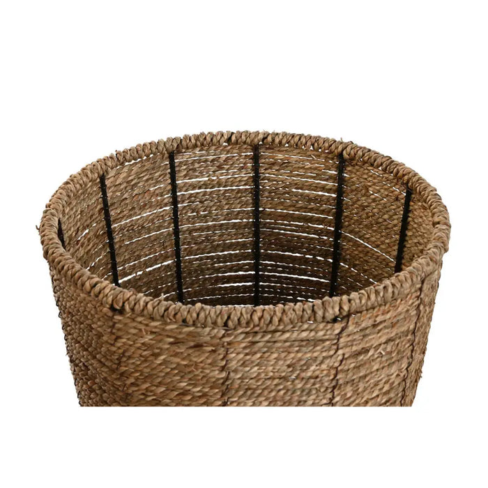 Комплект саксии Home ESPRIT Кафяв влакно Тропически 31 x 31