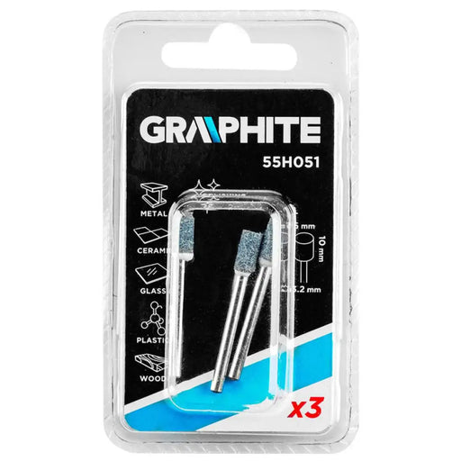 КОМПЛЕКТ ШЛАЙФГРИФЕР 5X10 MM 3 БРОЯ GRAPHITE 55H051