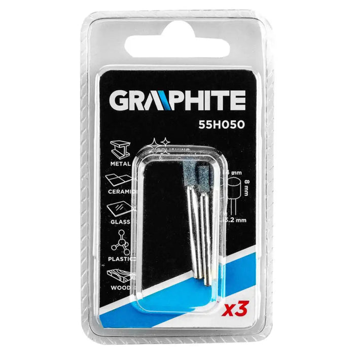КОМПЛЕКТ ШЛАЙФГРИФЕР 4X8 MM 3 БРОЯ GRAPHITE 55H050