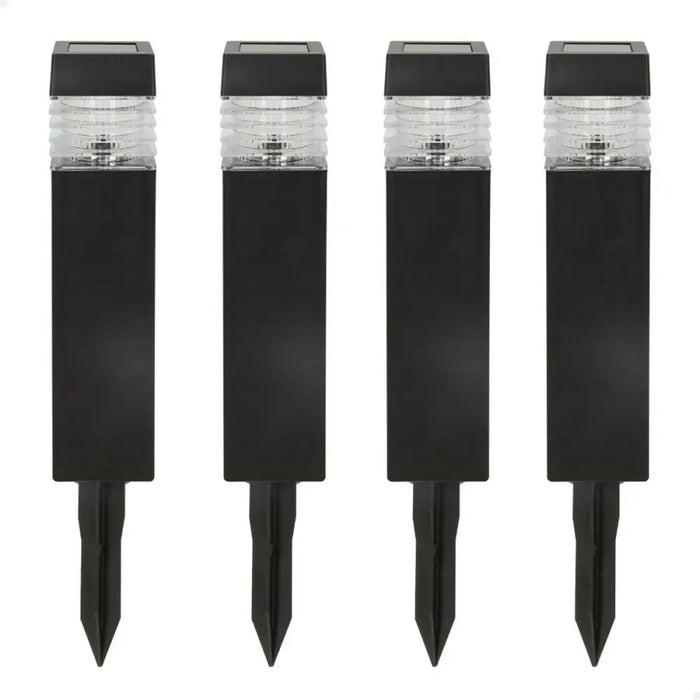 Комплект слънчеви градински колове Aktive 4 Части Пластмаса