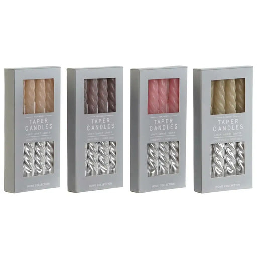 Комплект Свещи DKD Home Decor Двуцветен 2 x 2 x 18,5 cm 4