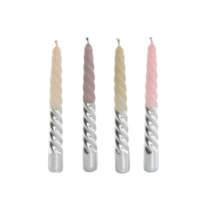 Комплект Свещи DKD Home Decor Двуцветен 2 x 2 x 18,5 cm 4