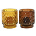 Комплект Свещи DKD Home Decor Кафяв Горчица (2 броя)