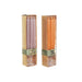 Комплект Свещи DKD Home Decor Сив Оранжев 2 x 2 x 20 cm 4