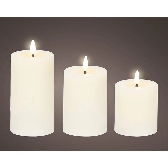 Комплект Свещи Lumineo Бял Сметана (3 броя)
