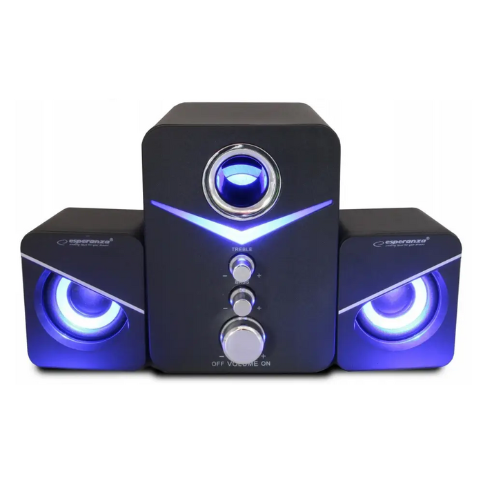 Комплект тонколони Esperanza EP153 USB 2.1 6 W черен