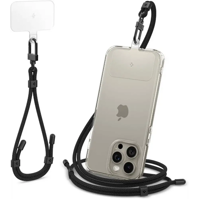 Комплект универсални каишки Spigen и висулка - черен