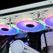Комплект вентилатори EZDIY-FAB Moonlight White RGB PWM