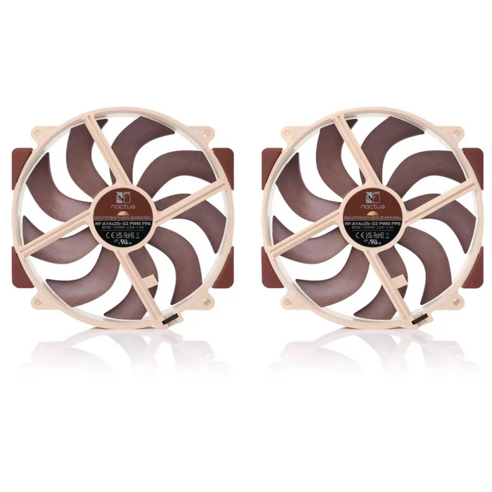 Комплект вентилатори Noctua NF-A14x25r G2 PWM Sx2-PP 2 x