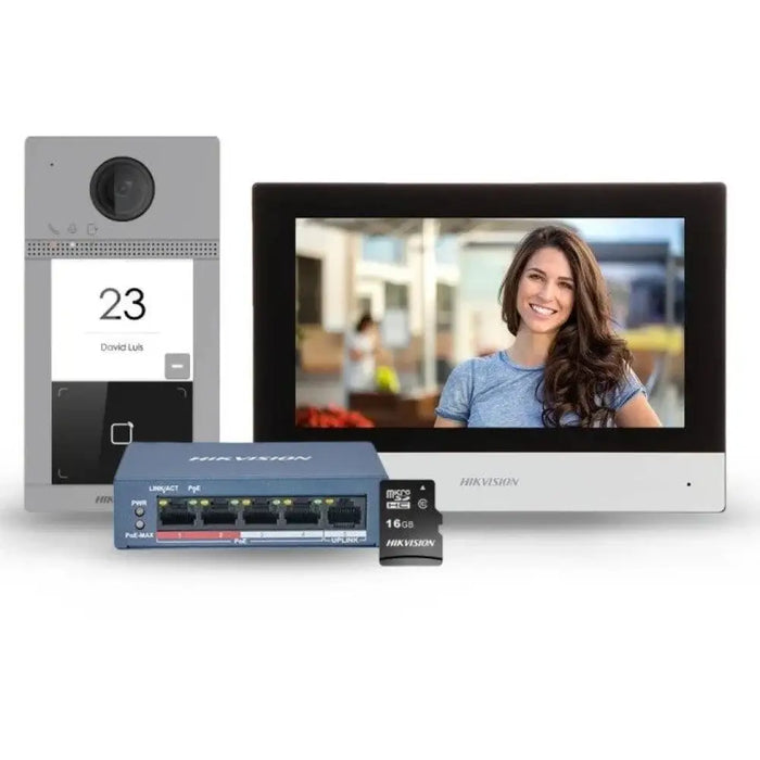 Комплект видеодомофон Hikvision DS-KIS604-S
