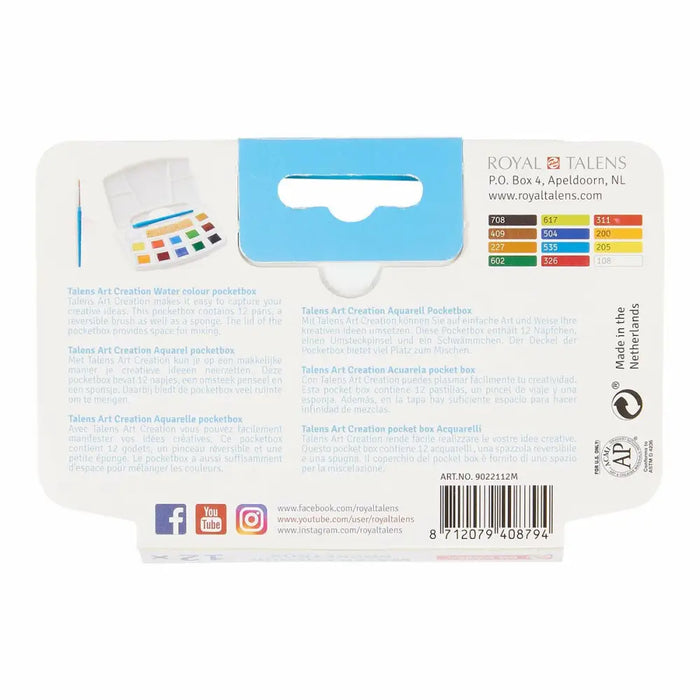 Комплект Водоразтворими Бои Talens Art Creation POCKET BOX