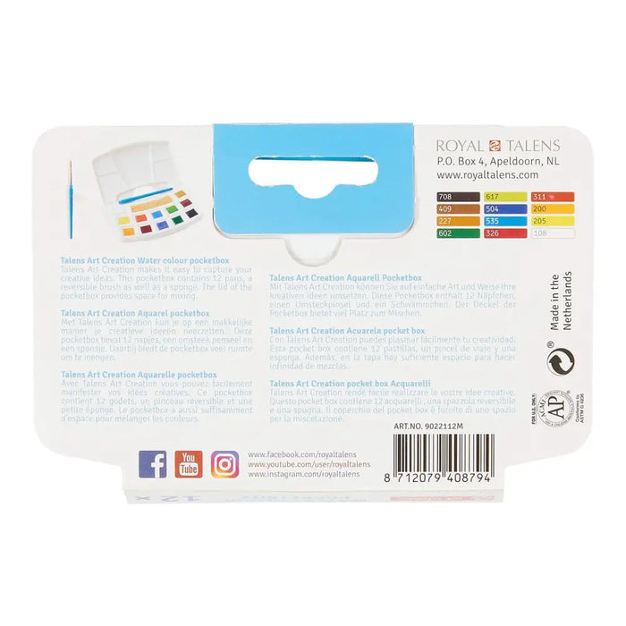 Комплект Водоразтворими Бои Talens Art Creation POCKET BOX
