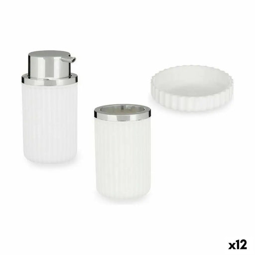 Комплект за Баня Berilo 3318-1 3318-1 Бял Пластмаса 10,5 x