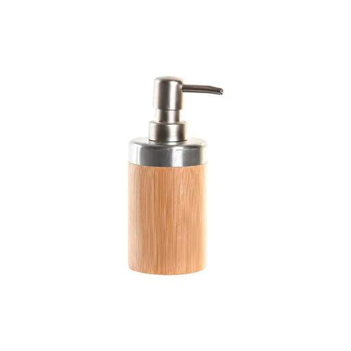 Комплект за Баня DKD Home Decor Сребрист Естествен Бамбук