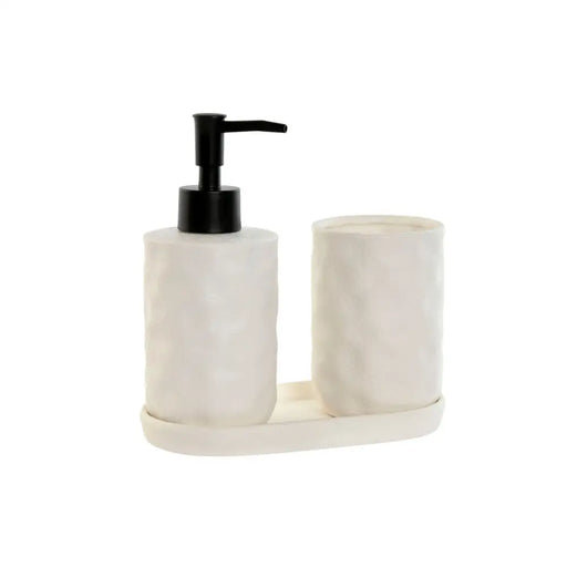 Комплект за Баня Home ESPRIT Бял ABS Dolomite 17,5 x 9,5 x