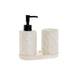 Комплект за Баня Home ESPRIT Бял ABS Dolomite 17,5 x 9,5 x
