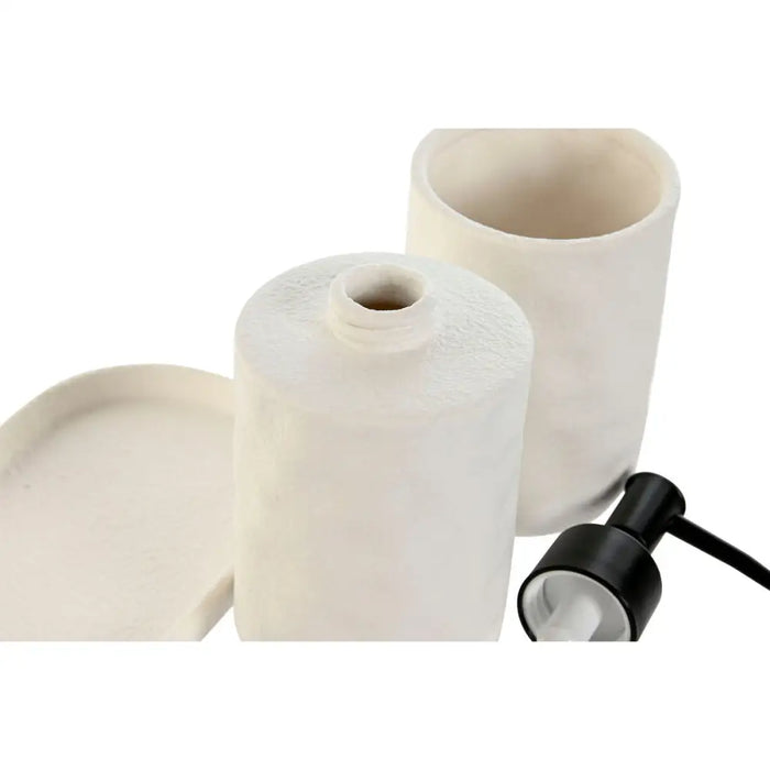 Комплект за Баня Home ESPRIT Бял ABS Dolomite 17,5 x 9,5 x
