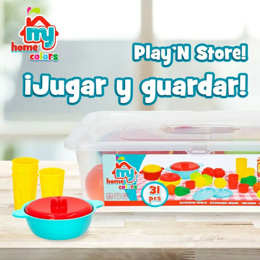 Комплект за Хранене Играчка Colorbaby Кухненски прибори