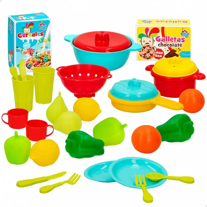 Комплект за Хранене Играчка Colorbaby Кухненски прибори