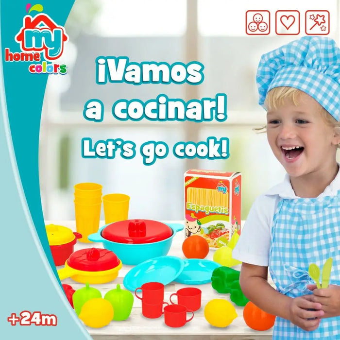 Комплект за Хранене Играчка Colorbaby Кухненски прибори