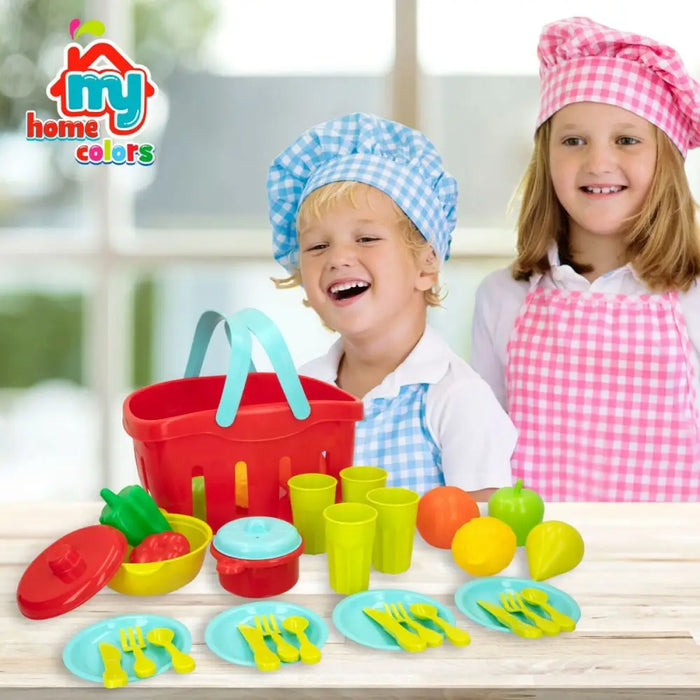 Комплект за Хранене Играчка Colorbaby Кухненски прибори