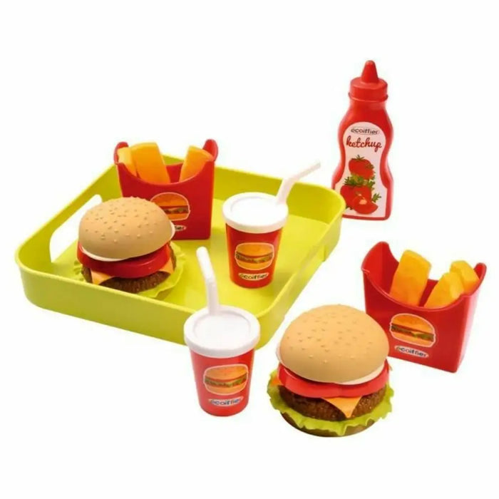Комплект за Хранене Играчка Ecoiffier Hamburger Tray